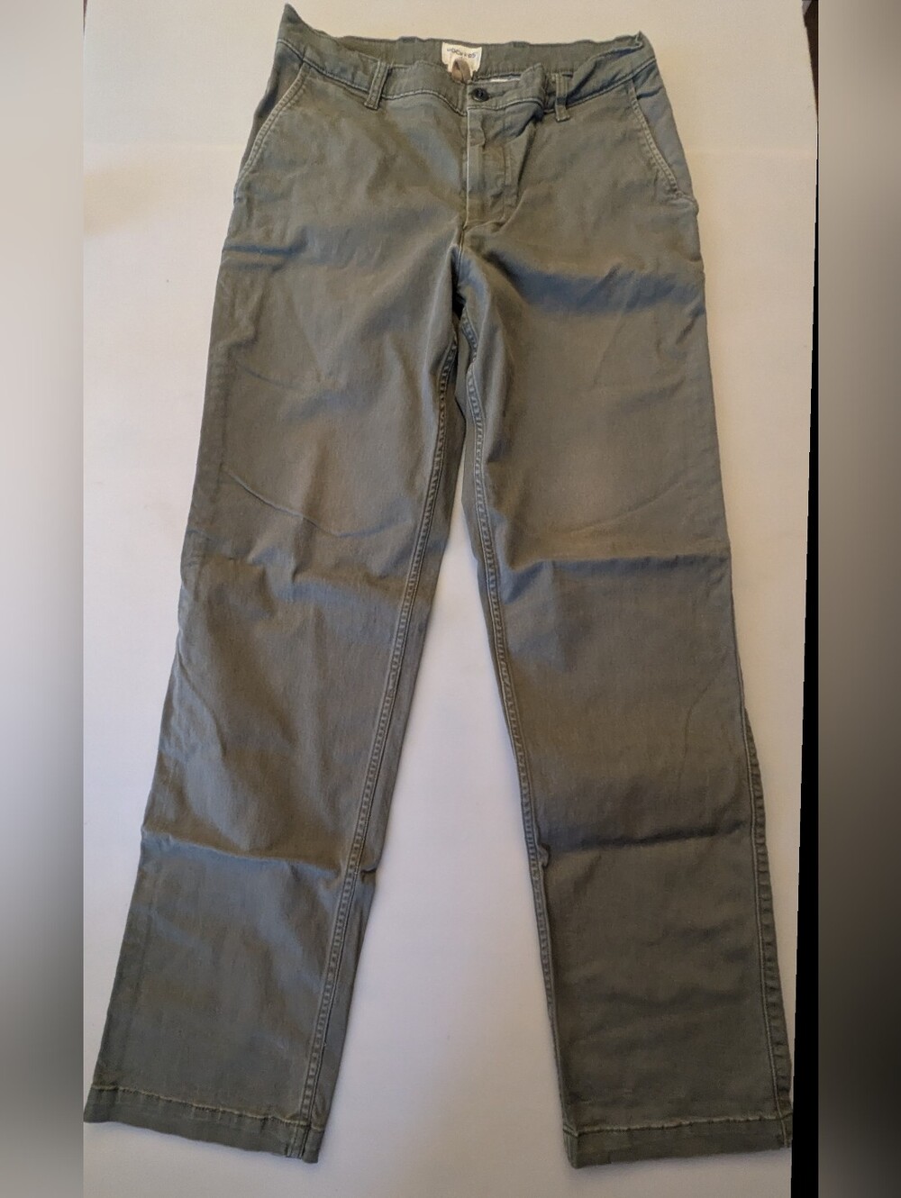 Vintage Dockers Men's Olive Green Khaki Straight Fit Chino Pants. Size W30 L32